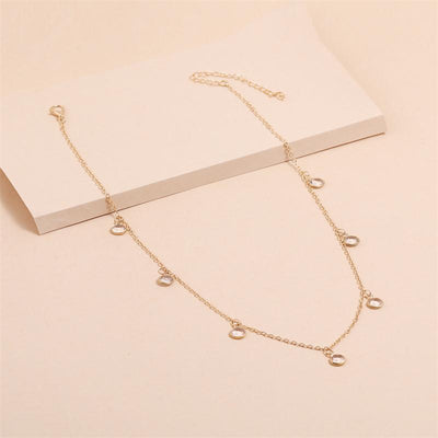 Simple Little Diamond Necklace For Women