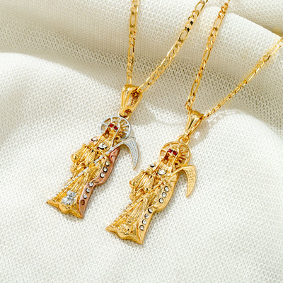 Santa Muerte 14K Gold Filled Necklace