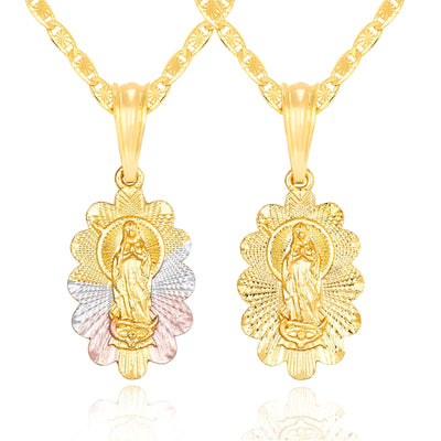 Virgen Mary Mini Necklace 14K Gold Filled - Luxe & Co. Jewelry