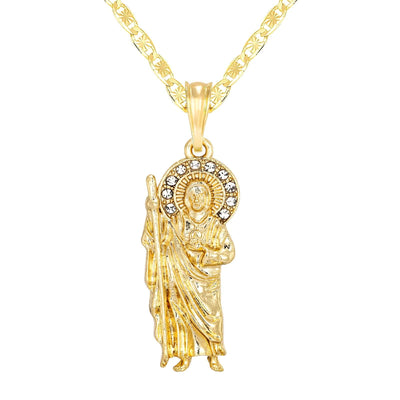 Saint Jude Necklace 14K Gold Plated - Luxe & Co. Jewelry