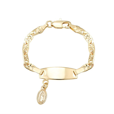 14K Virgen Mary Gold Filled Baby Bracelet - Luxe & Co. Jewelry